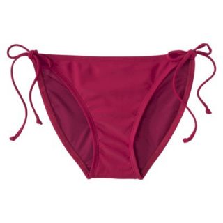 Xhilaration Juniors Side Tie Swim Bottom  Maroon XL