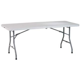 Office Star Products 72 in. Rectangle Multi Purpose Center Fold Folding Table  