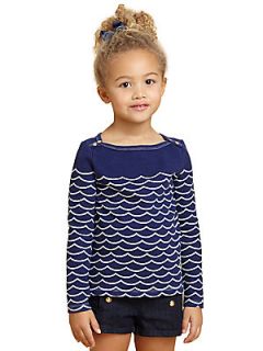 Juicy Couture Toddlers & Little Girls Wave Tee   Blue