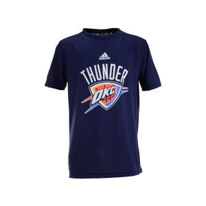 Oklahoma City Thunder adidas NBA Youth Primary Logo Climalite T Shirt