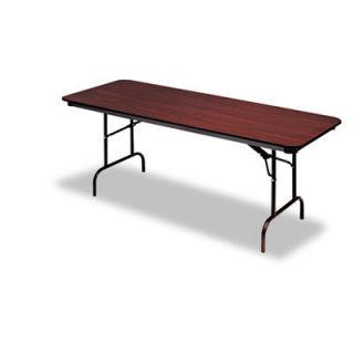 Iceberg Enterprises Premium Wood Laminate Folding Table, Rectangular, 96W X 3