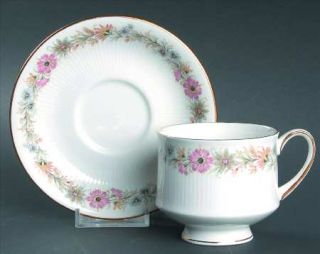 Paragon Belinda Footed Cup & Saucer Set, Fine China Dinnerware   Multicolor Wild