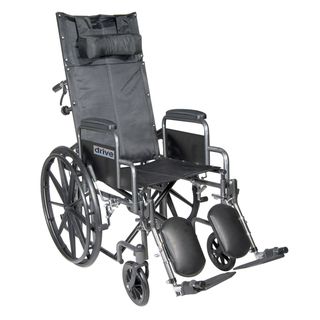 Drive Medical Silver Sport 18 inch Reclining Wheelchair