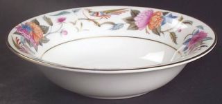 Minton Donovan Bird Coupe Cereal Bowl, Fine China Dinnerware   Cambrian,Floral&B