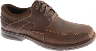 Mens Clarks Senner Blvd   Chocolate Nubuck Lace Up Shoes