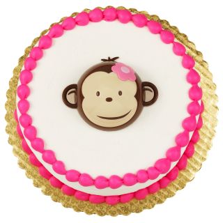 Pink Mod Monkey Cake Topper