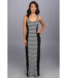 Seven7 Jeans Block Stripe Tank Dress Womens Dress (Black)