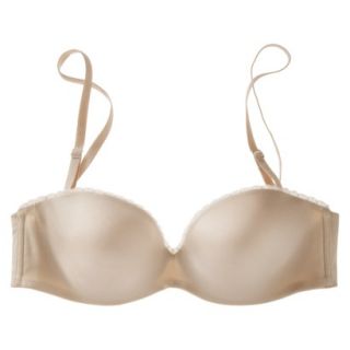 Self Expressions By Maidenform Womens Comfort Strapless Plunge Bra   Latte