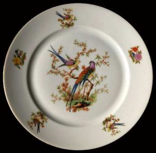 Bohemia Ceramic Eaton, The Luncheon Plate, Fine China Dinnerware   Birds & Flowe
