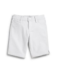 Tractr Girls French Terry Bermuda Shorts   White