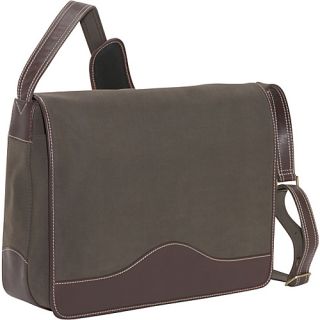 The Commander Leather Messenger   Brown