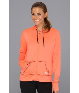 Fila Day Glo Hoodie Womens Sweatshirt (Orange)