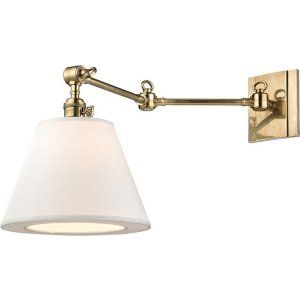 Hudson Valley HV 6233 AGB Hillsdale 1 Light Swing Arm Wall Sconce