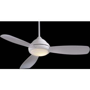 Minka Aire MAI F517 WH Concept 52 3 Concave Blade Ceiling Fan
