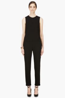 Iro Black Open Back Gennia Jumpsuit