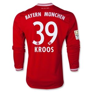 adidas Bayern Munich 13/14 KROOS LS Home Soccer Jersey