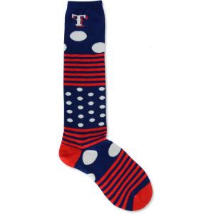 Texas Rangers For Bare Feet Dots and Stripes 538 Socks