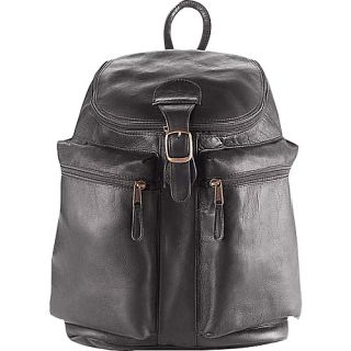 Zip Top Backpack   Vachetta Black