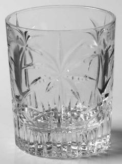 Godinger Crystal Palm Double Old Fashioned   South Beach Collection, Clear, Cut