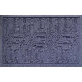 Weather Beater Antique Keys Blue Doormat (110 X 211)