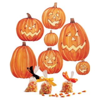 Wallies Jack OLanterns Vinyl Holiday Wall Mural 13503