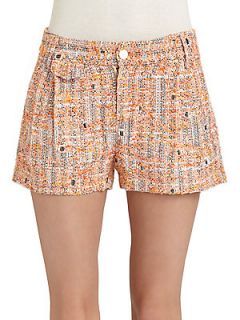 Harper Tweed Shorts   Tangerine