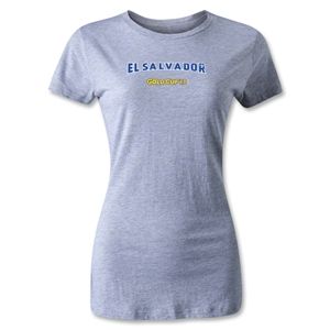 hidden CONCACAF Gold Cup 2013 Womens El Salvador T Shirt (Gray)