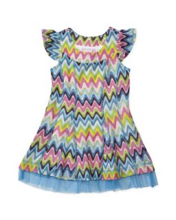 Wavy Knit Sweater Dress, 4 6X