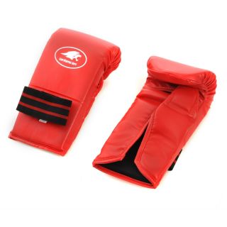 Lion Martial Arts Medium Red Vinyl Punch Glove Pair