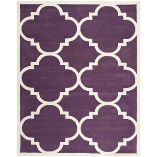 Safavieh Handmade Moroccan Chatham Purple Wool Rug (89 X 12)