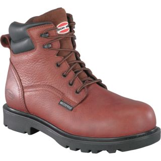 Iron Age Waterproof Composite Toe Hauler Boot   Brown, Size 6 Wide, Model IAO160