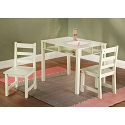 3 piece Kids Storage Table And Chair Set