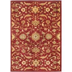 Oushak Red/gold Powerloomed Area Rug (4 X 57)