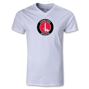 hidden Charlton Athletic V Neck T Shirt (White)