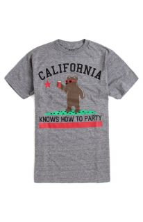 Mens Riot Society Tee   Riot Society Cali Bear Triblend T Shirt