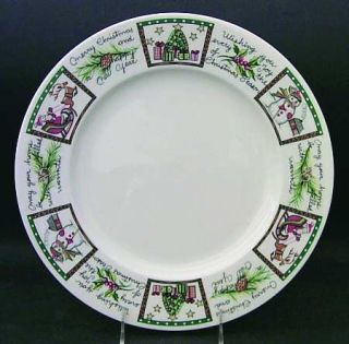 Mikasa Christmas Wish 12 Chop Plate/Round Platter, Fine China Dinnerware   Snow