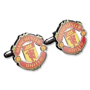 hidden Manchester United Color Crest Cufflinks