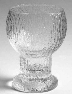 Iittala Kekkerit Water Goblet   Textured/Ripples On Bowl, Clear