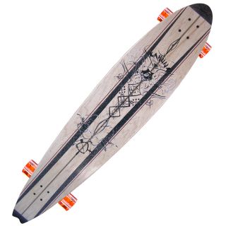 Kahuna Creations Pohaku Surf Rider Longboard (BlueDimensions 44 inches long x 10 inches wide x 4 inches highWeight 8.5 poundsHeavy concave for sharp turnsSmooth riding longboard for all abilitiesPair of Bear Grizzly 180 mm trucksPremium Bearings70 mm Lo