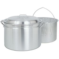 Bayou Classic 24 quart Steam/ Boil/ Fry Pot With Steamer Basket