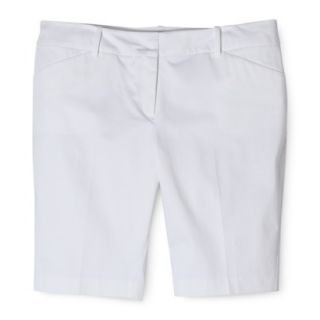 Mossimo Womens Plus Size 11 Bermuda Shorts   White 14W