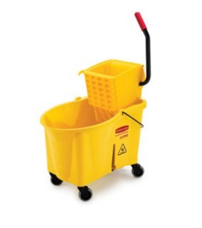 Rubbermaid 44 qt WaveBrake Mopping System   Side Press, Foot Pedal, Yellow