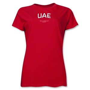 United Arab Emirates 2013 FIFA U 17 World Cup UAE Womens T Shirt (Red)