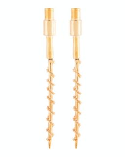Router Bit Stud Earrings, Rose Golden