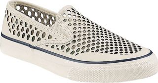 Womens Sperry Top Sider CVO Laser Perf Slip on   White Laser Perf Casual Shoes