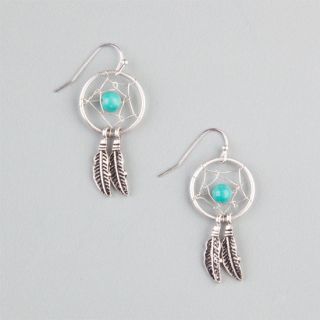 Dreamcatcher Earrings Silver One Size For Women 239605140