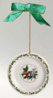 Portmeirion Holly And The Ivy, The Plate Ornament, Fine China Dinnerware   Holly
