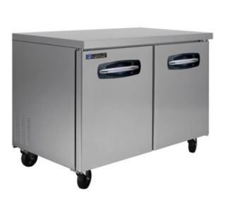 Masterbilt 48.25 Undercounter Refrigerator   (2) Solid Door, 13 cu ft, Stainless