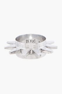 Ktz Silver Spoke Spike Cuff