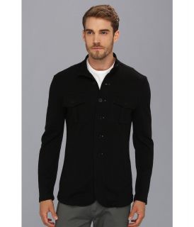 John Varvatos Luxe Button Front Knit Jacket Mens Jacket (Black)